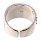 Anello vescovile argento 925 croce dorata s5