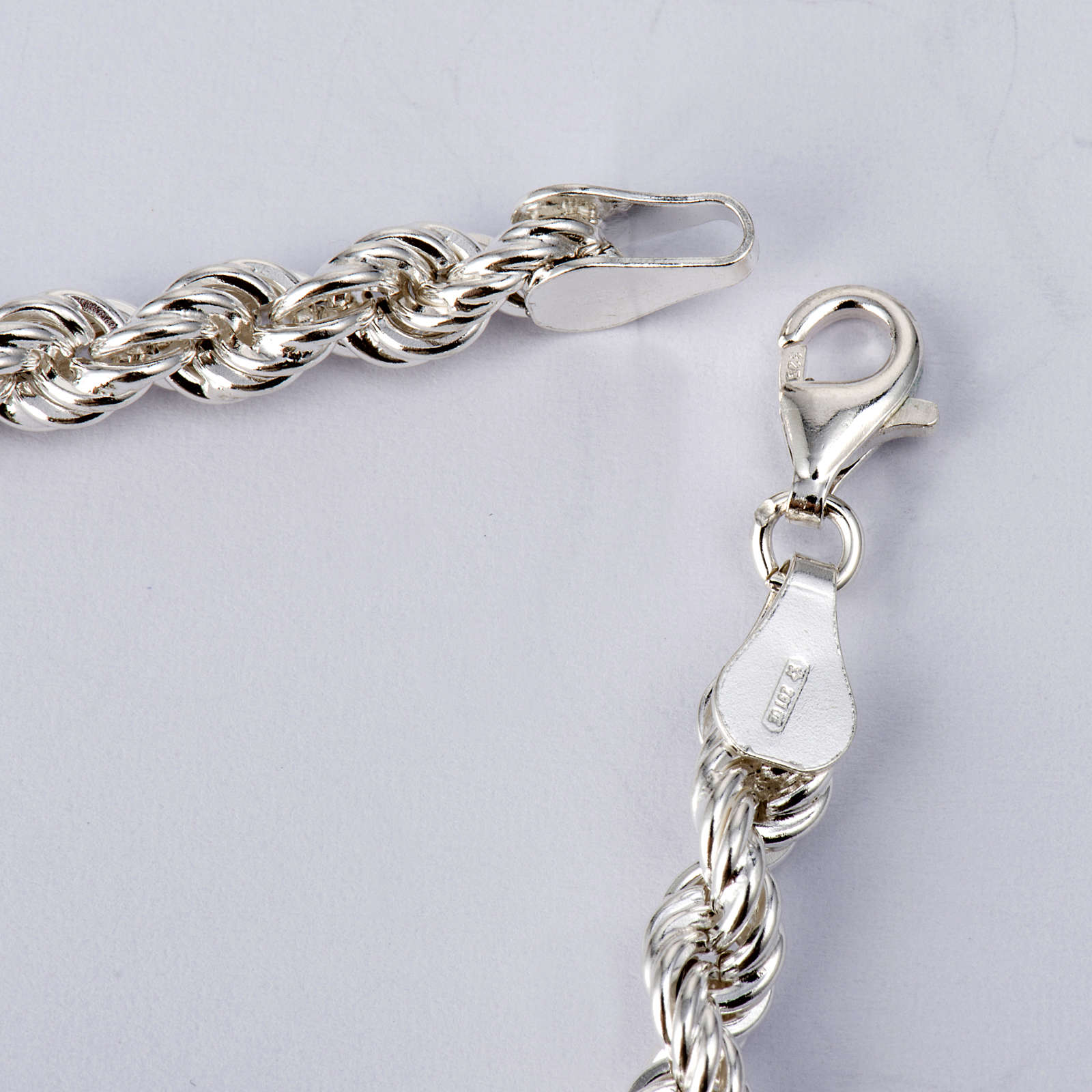Chain for cross in white sterling silver online sales on