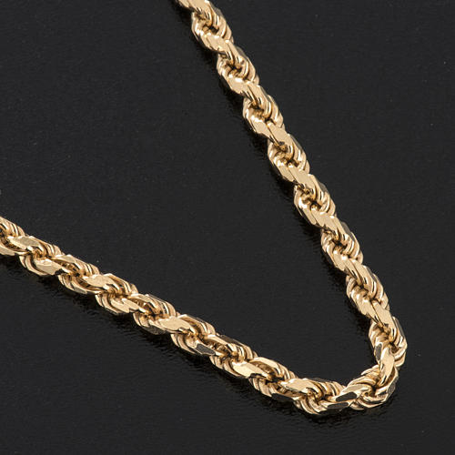 Chain for bishop's cross in gold-plated sterling silver 2