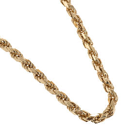Chain for bishop's cross in gold-plated sterling silver