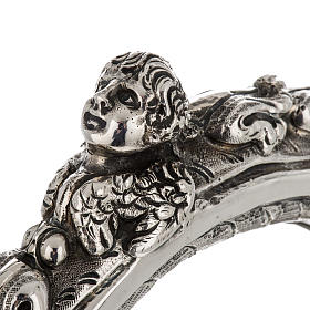 Pastorał srebro 966/1000 i metal model dekoracje s5