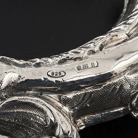 Pastorał srebro 966/1000 i metal model dekoracje s7