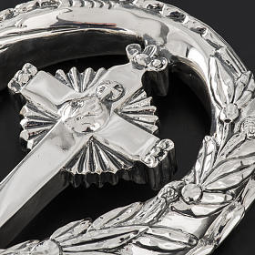 Pastorał srebro 966/1000 i metal model krzyż s6