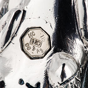 Pastorał srebro 966/1000 i metal model krzyż s8