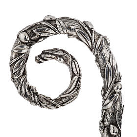 Pastorał srebro 966/1000 i metal model drzewo oliwne s2