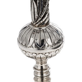 Pastorał srebro 966/1000 i metal model drzewo oliwne s3