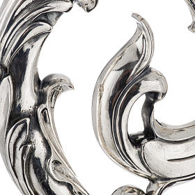 Pastorał srebro 966/1000 i metal model liście s2