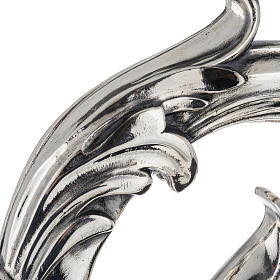 Pastorał srebro 966/1000 i metal model liście s3