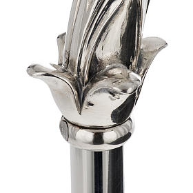 Pastorał srebro 966/1000 i metal model liście s5