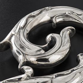 Pastorał srebro 966/1000 i metal model liście s6