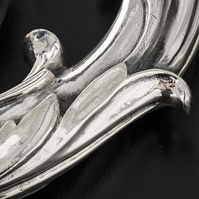 Pastorał srebro 966/1000 i metal model liście s8