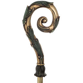 Pastorał srebro 966/1000 i metal model brąz s5