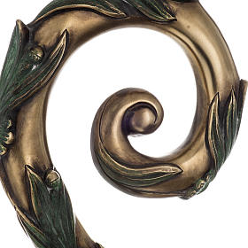 Pastorał srebro 966/1000 i metal model brąz s6