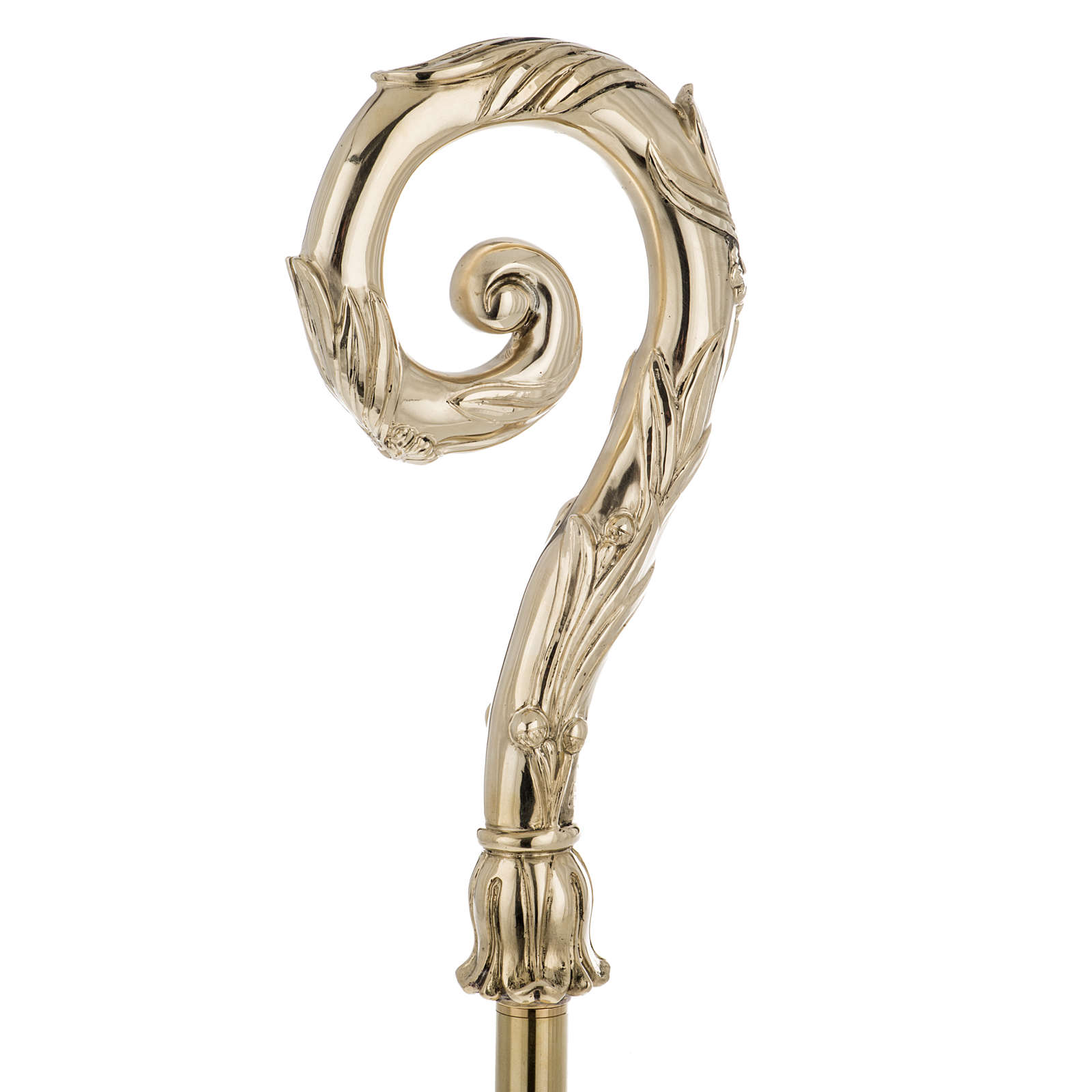 Bischofsstab Silber 966/1000 Galvanoplastik golden Finish Online