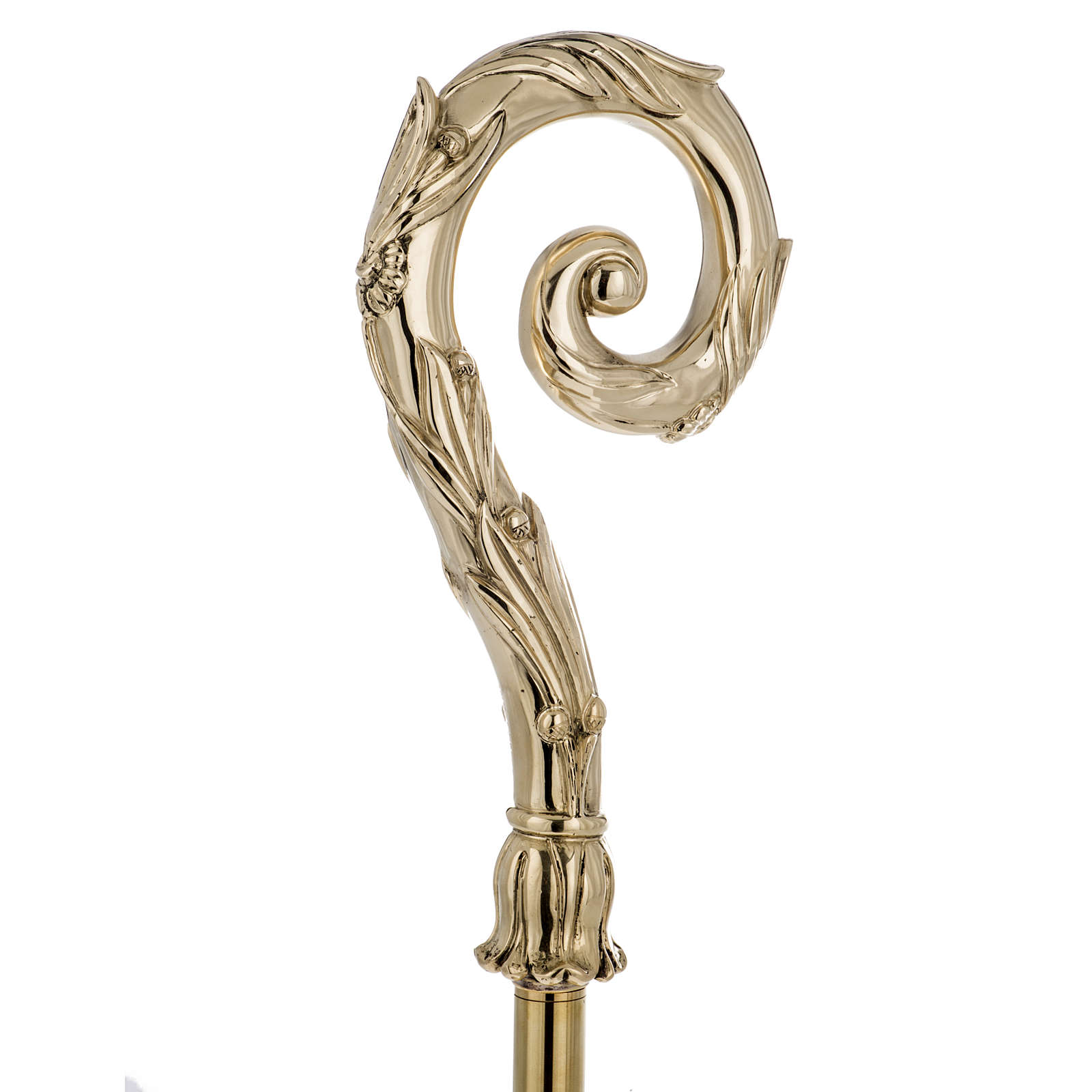 Bischofsstab Silber 966/1000 Galvanoplastik golden Finish Online