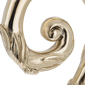 Pastorał srebro 966/1000 i metal model pozłacany s2