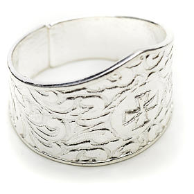 Bishop's ring in 925 silver with cross s4
