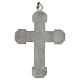 Pectoral cross in chiselled silver copper with blue stone s4