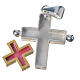 Pendant cross in 925 silver with relic case s4