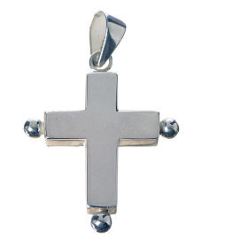 Croix pendentif argent 925 avec reliquaire