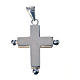 Pendant cross in 925 silver with relic case s2
