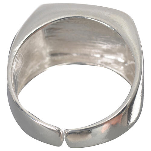 Bishop's ring in 925 silver, polished, with lamb 3