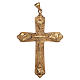 Pectoral cross in gold-plated sterling silver with 4 evangelists s1