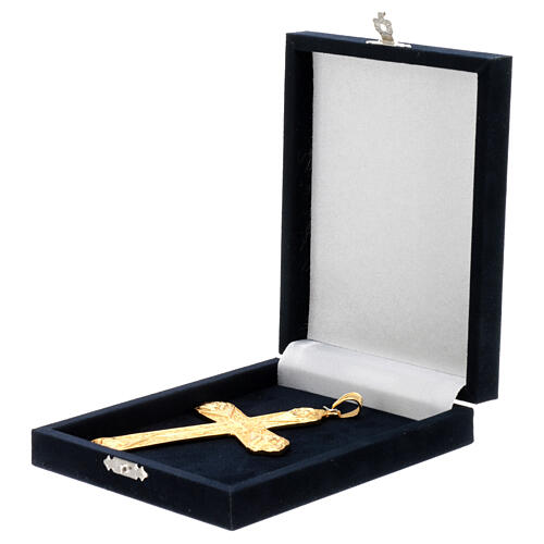 Croce vescovile argento 925 dorato 4 evangelisti 3