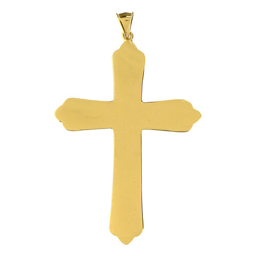Pectoral cross in gold-plated sterling silver with 4 evangelists 4