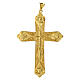 Pectoral cross in gold-plated sterling silver with 4 evangelists s1