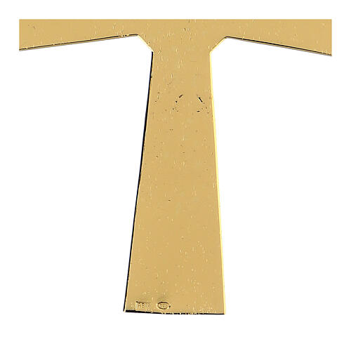 Cruz pectoral plata 925 dorada con malaquita 4