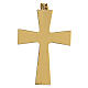 Pectoral cross in gold-plated sterling silver with malachite s5