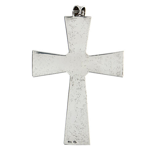 Pectoral cross in sterling silver with malachite 3