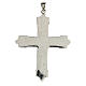 Pectoral cross in sterling silver, red synthetic stones s5