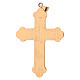 Pectoral cross in gold-plated sterling silver with synthetic stones s4