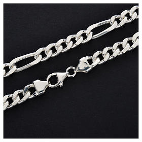 Figaro bishop's chain, 80cm sterling silver