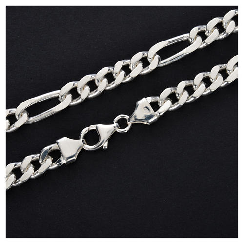 Figaro bishop's chain, 80cm sterling silver 2