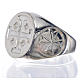 Episcopal ring in 925 silver with Jerusalem cross s5