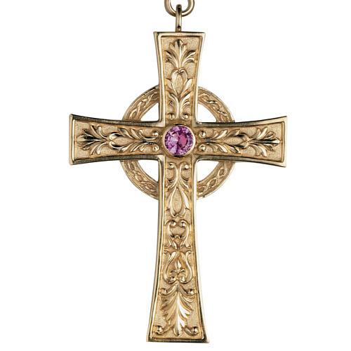 Croix pectorale Molina argent 925 doré 1