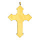 Cross for bishops by Molina in golden sterling silver s4
