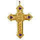 Cross for bishops by Molina in golden sterling silver s1