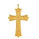 Cruz bispo Molina prata 925 dourada decorada IHS s1