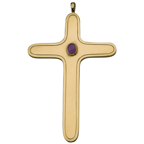 Rounded pectoral cross in sterling silver, Molina 1