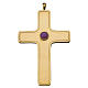 Croix pectorale simple Molina argent 925 doré s1