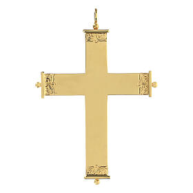 Molina cross for bishops in golden sterling silver