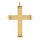 Croix pectorale extrémités décorées Molina argent 925 doré s1