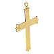 Croix pectorale extrémités décorées Molina argent 925 doré s2