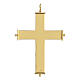 Croix pectorale extrémités décorées Molina argent 925 doré s4