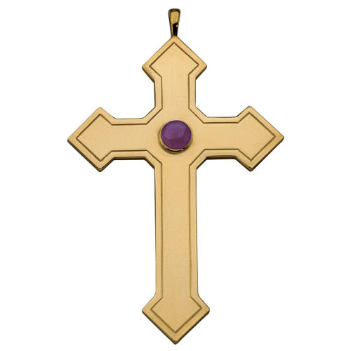 Molina pointed cross for bishops in sterling silver 1