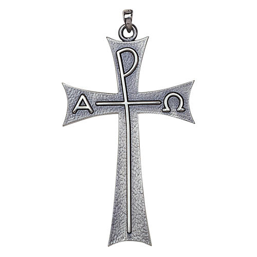 Croix évêque Alpha Oméga Molina argent 925 1
